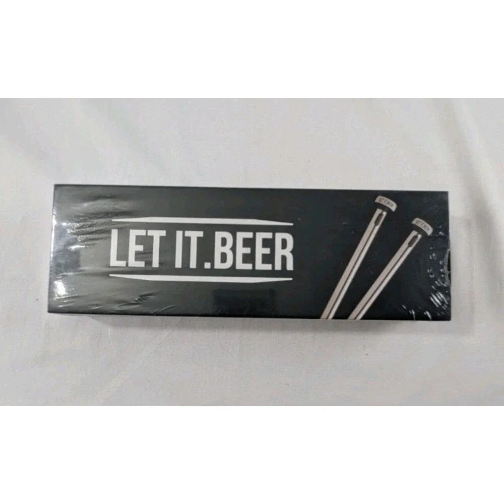 Let it Beer Stainless Steel Beer Chilling Sticks Coolant Cooler New in Box